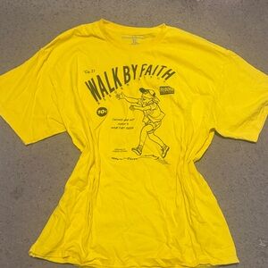 Yellow Graphic Short Sleeve Tee